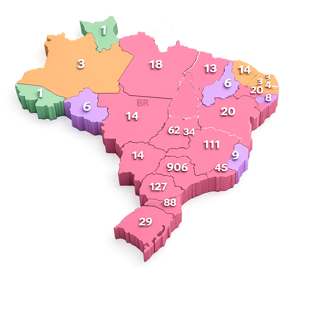 Mapa de Vendas por Estado